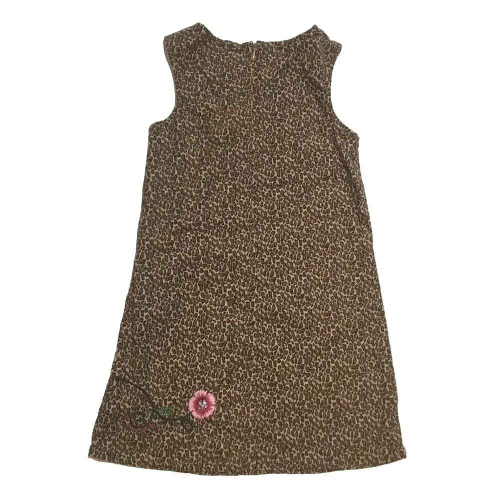 Gap Corduroy Animal Print Dress